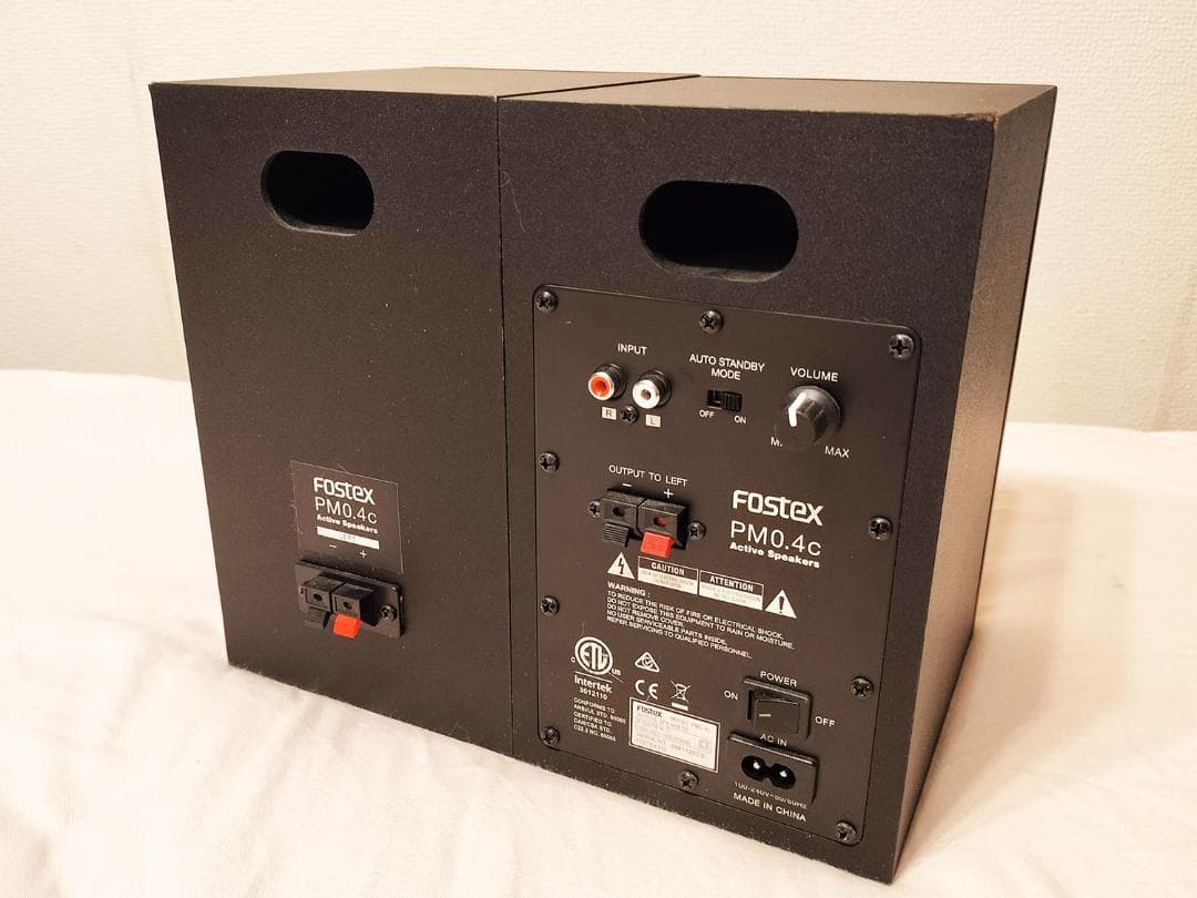 【動作良好】FOSTEX PM0.4c モニタースピーカーペア 【訳あり・格安】