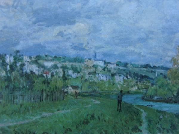 アルフレッド・シスレー 、Alfred Sisley、サンクール近くのセーヌ川