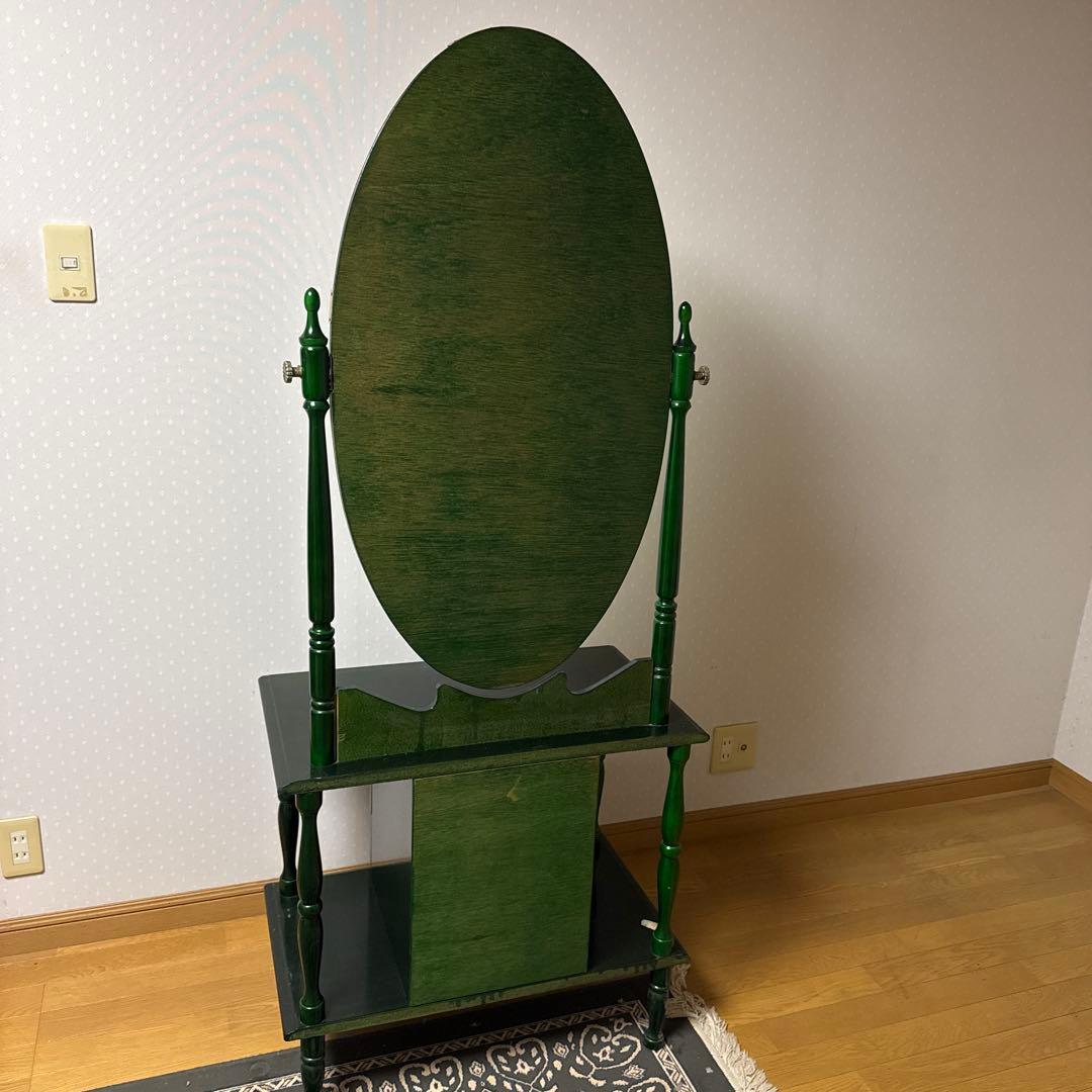 【ぐらつきなし ❗️】アンティーク 昭和レトロ 木製 ドレッサー 鏡台