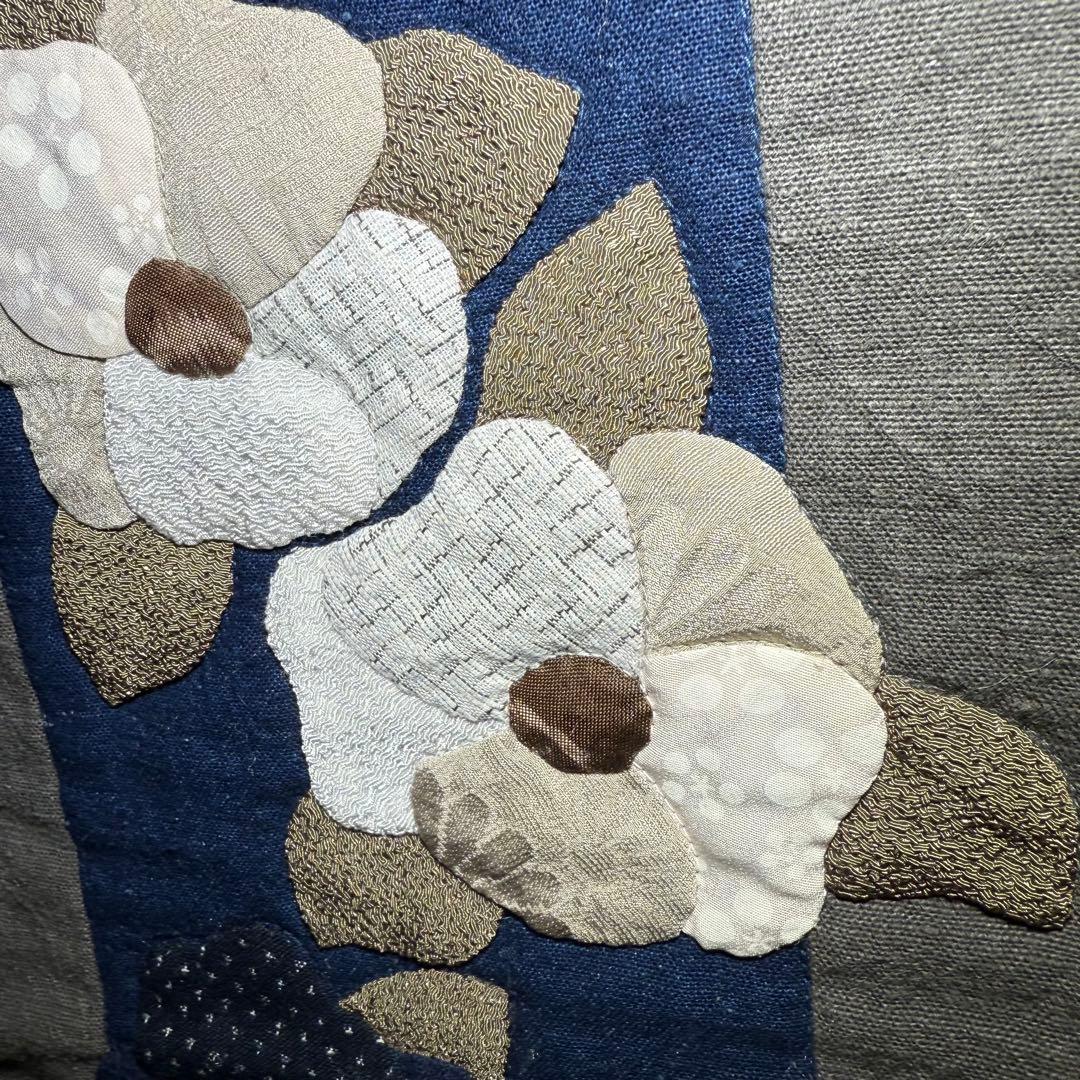 花水木タペストリー 藍染 手作り ハンドメイド ハナミズキ