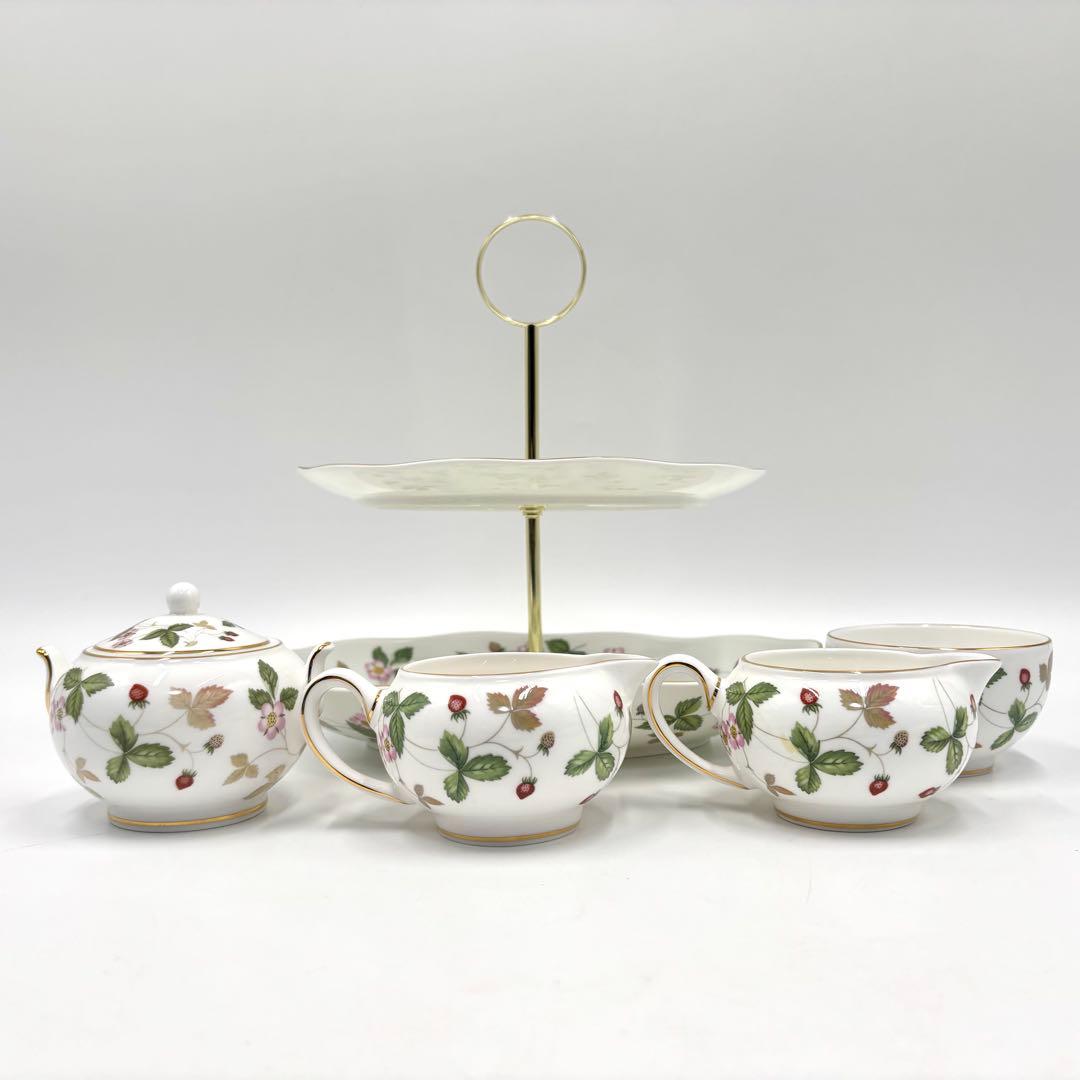 WEDGEWOOD ウェッジウッド ティー セット ケーキスタンド クリーマー