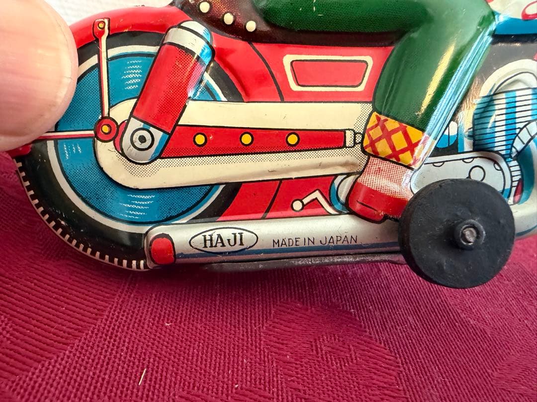 ⭐️金髪ガール ブリキバイク フリクション ◇ハジ (万盛玩具) /日本製