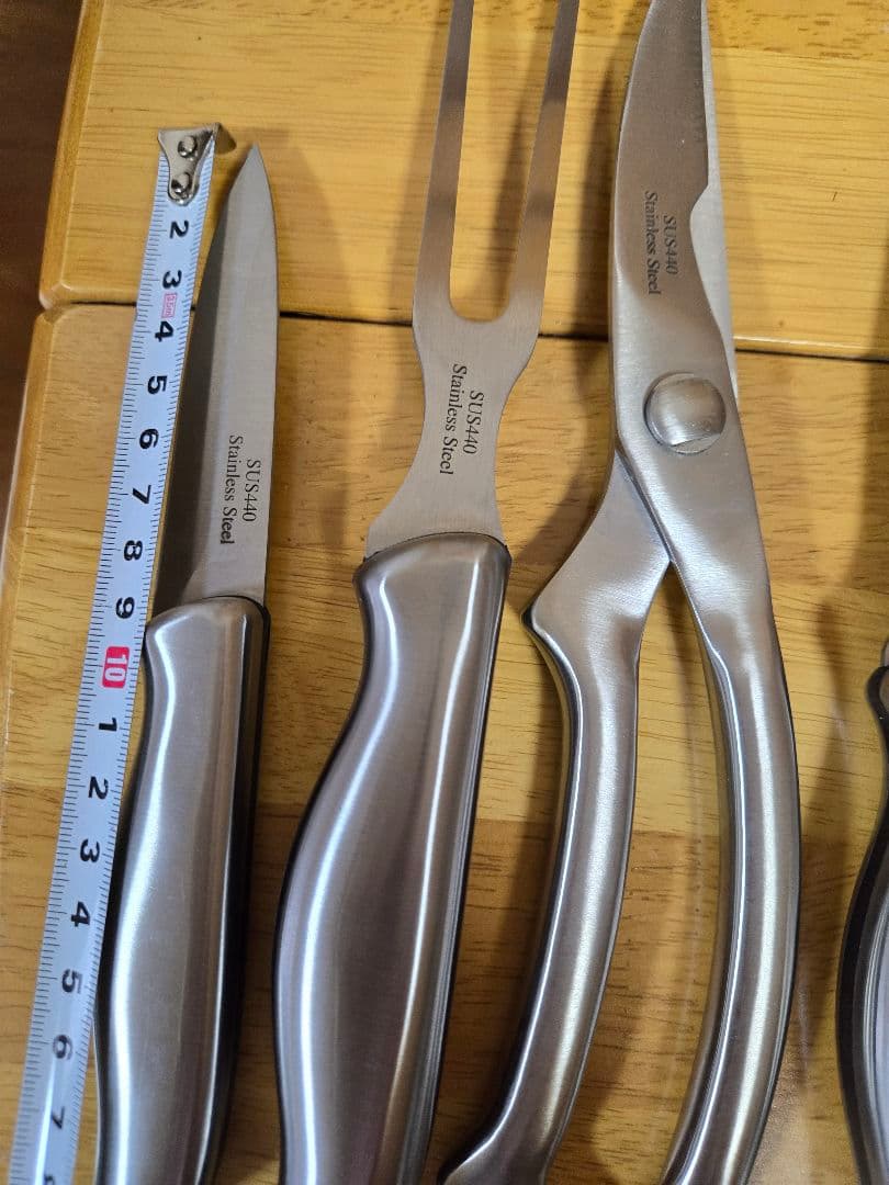 SUS440　ステンレススチール製包丁8本セット　まとめ売り‼️
