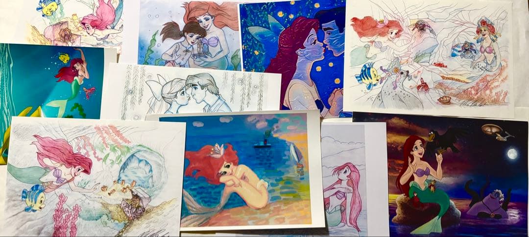 リトルマーメイド絵画ポスター（1 1枚）