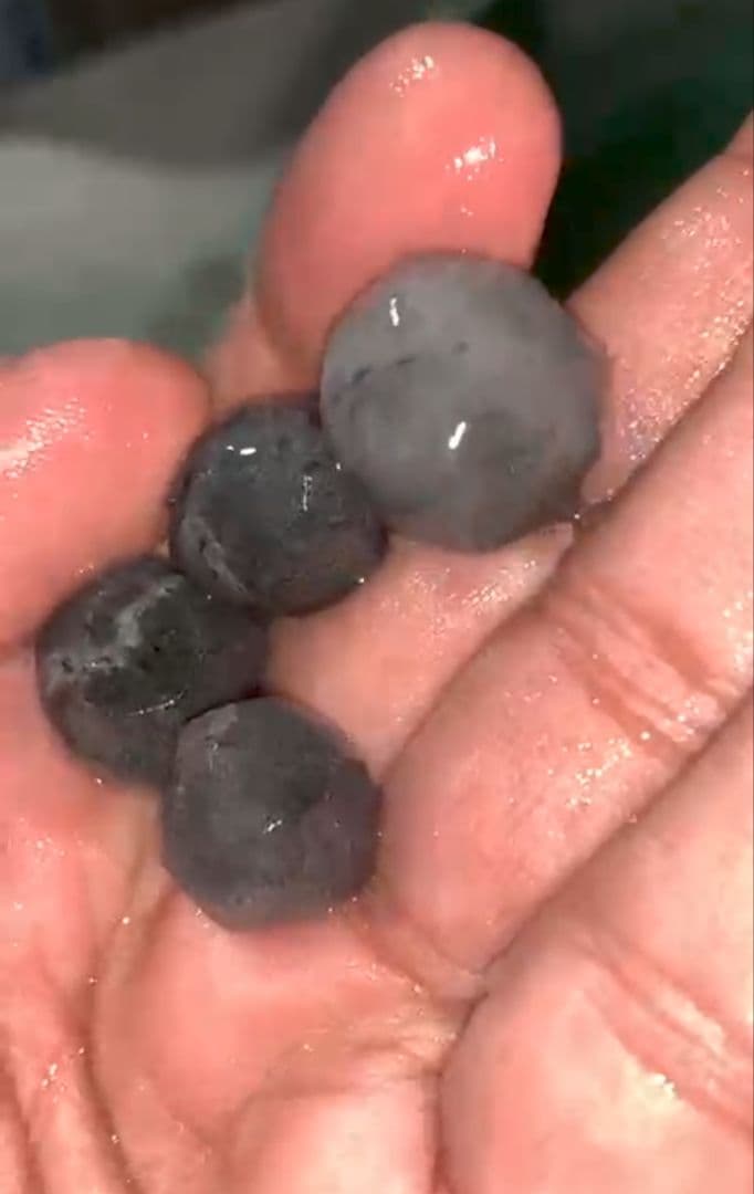 手作り！ザギ・マウンテンクォーツ　ブレスレット粒より