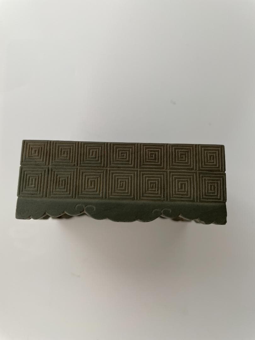 《骨董品》細工の綺麗な 丹渓石　小箱★入れ物★黒柿★桐箱付 唐物