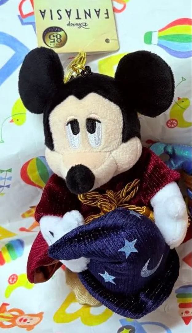 ミッキー ホウキ ぬいぐるみキーチェーン Disney FANTASIA