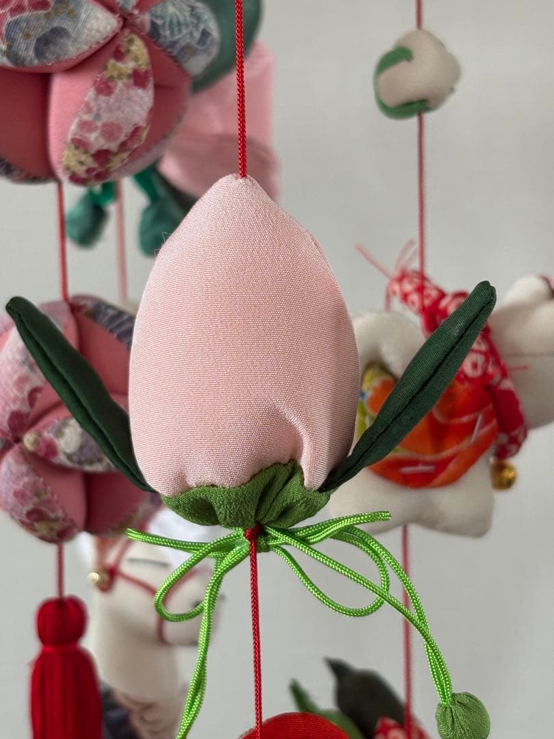 吊るし飾り　桃の節句の輪下げ(中)① 吊るし雛