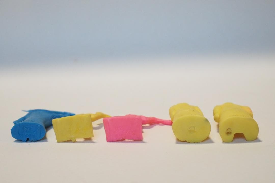 【消しゴム】スターウォーズ レイア、オビワンなど5体セット 昭和レトロ 中古品