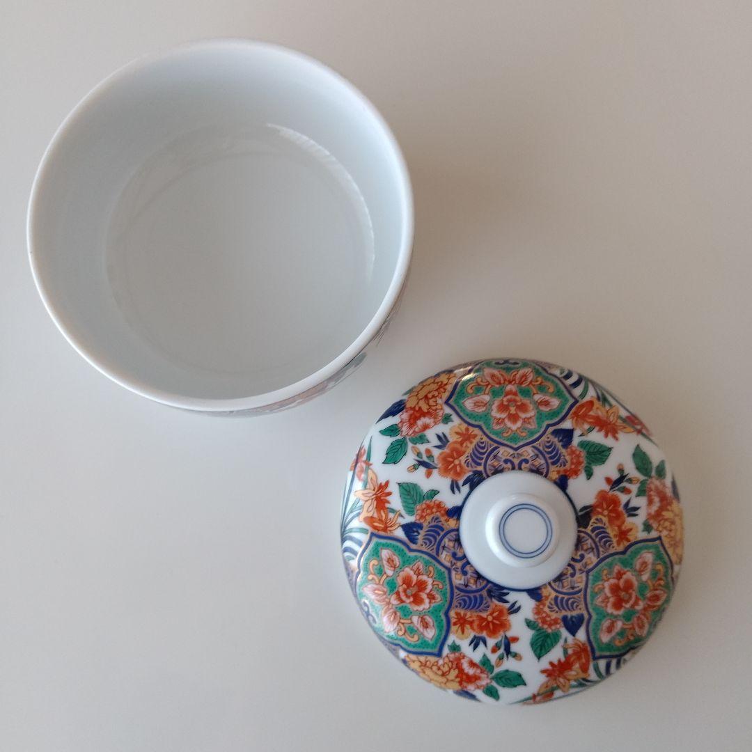 蓋つき煮物椀 陶磁器製/切子グラス/湯呑み 4点セット