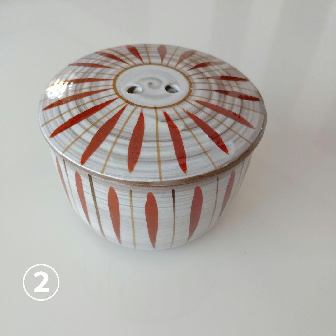蓋つき煮物椀 陶磁器製/切子グラス/湯呑み 4点セット