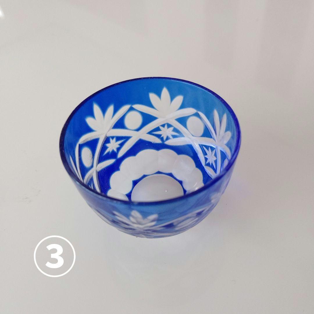 蓋つき煮物椀 陶磁器製/切子グラス/湯呑み 4点セット