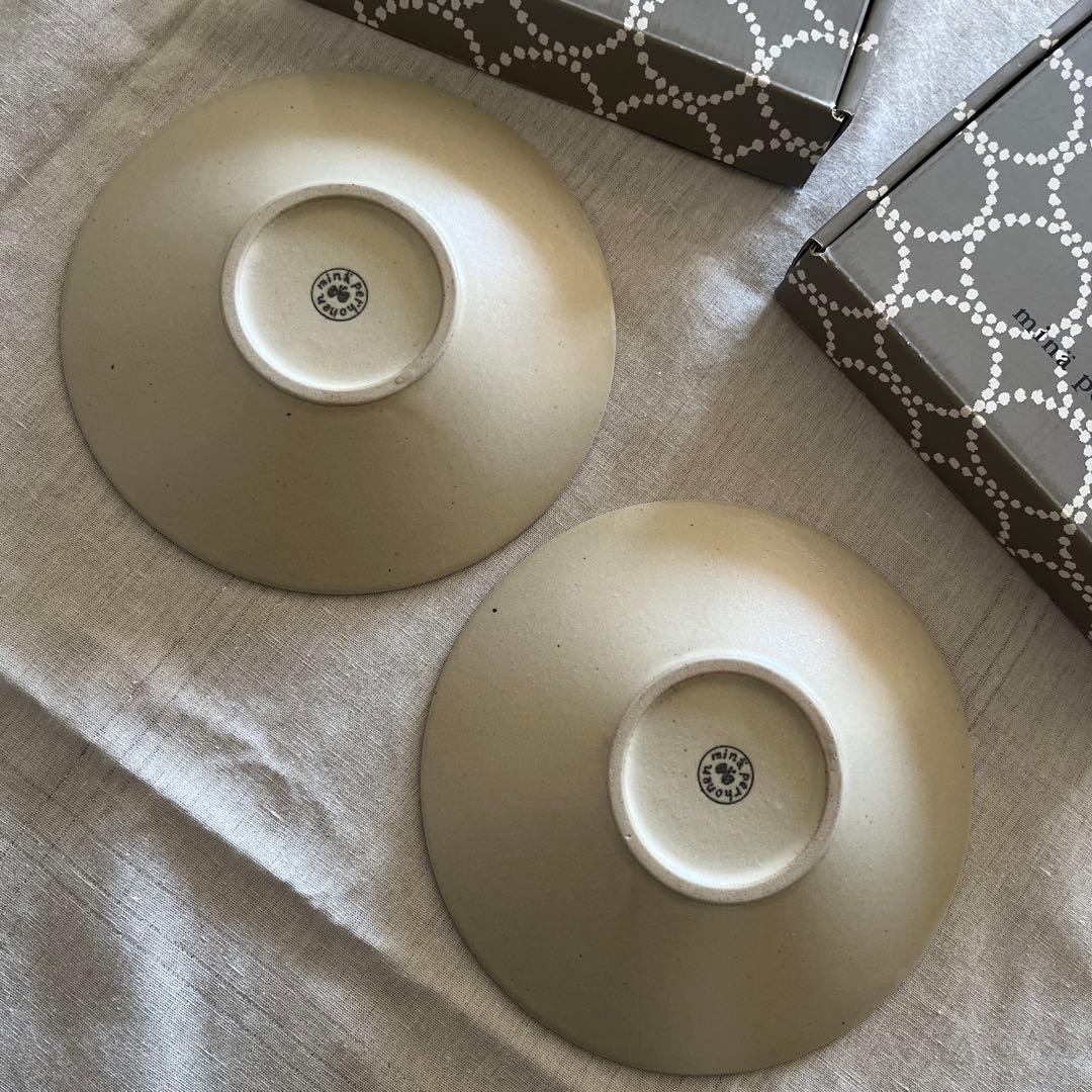 ミナペルホネン　タンバリン　プレート2枚セット