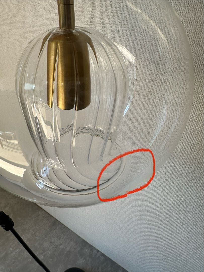 新品　ガラス　ペンダントライト　ダクトレール対応　クリア　ゴールド　黒　シンプル