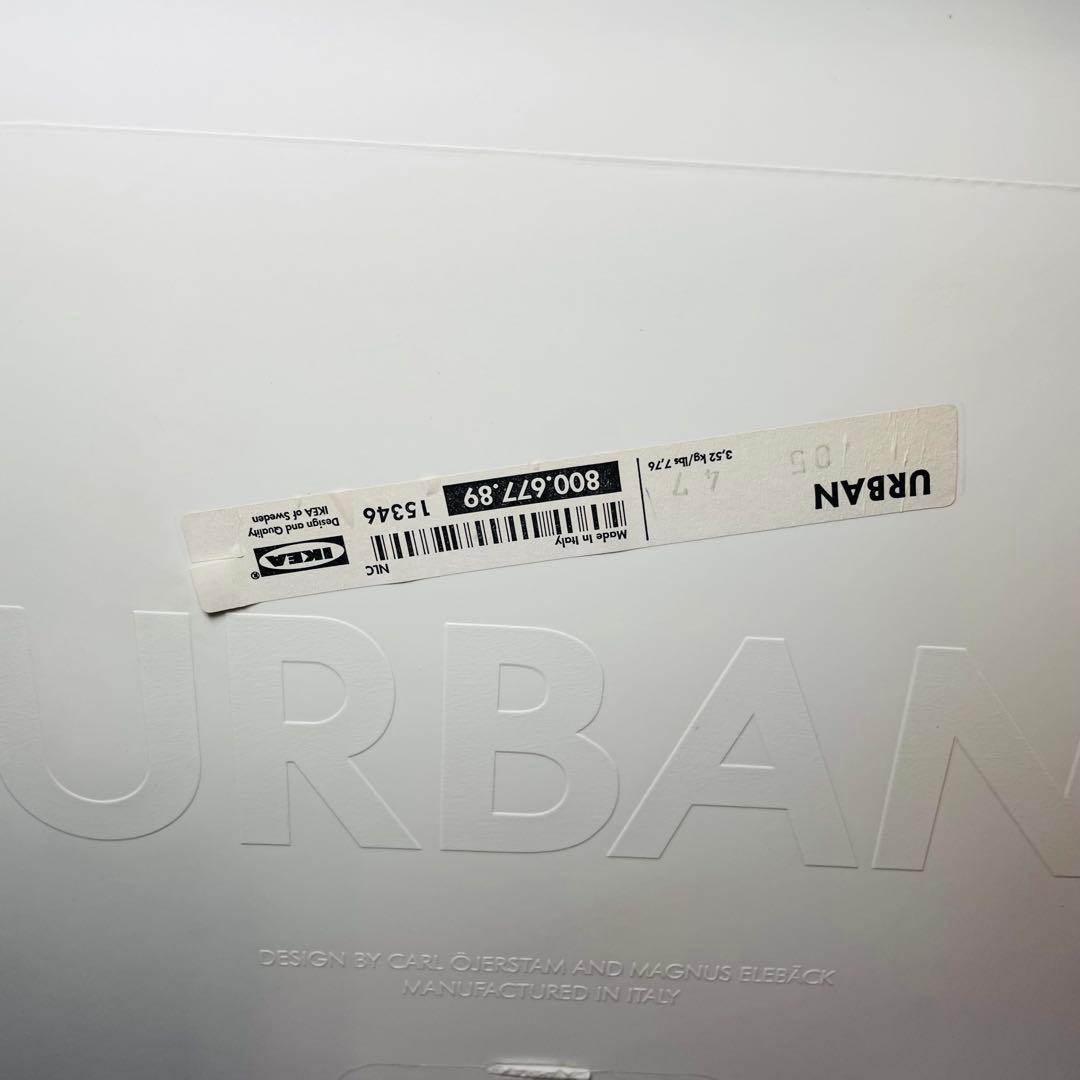 廃盤　希少　IKEA URBAN ウルバン　スタッキングチェア 白　2脚セット①
