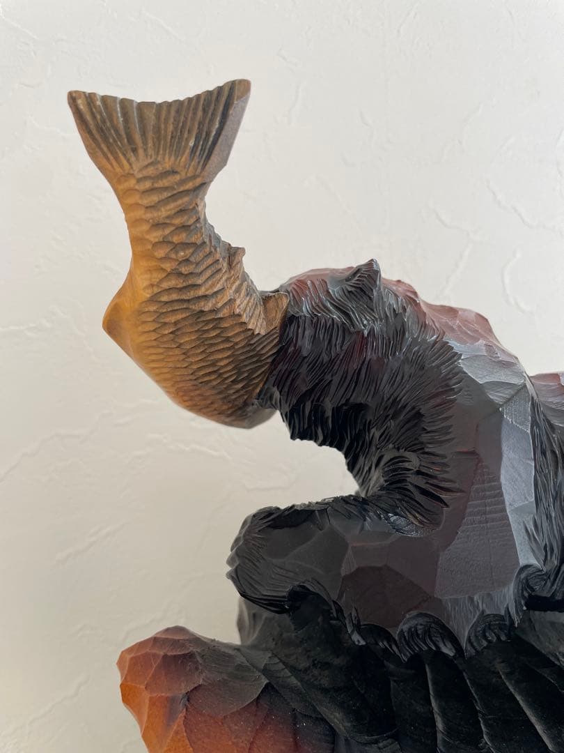 木彫　熊　一点物　彫刻　北海道民芸品　伝統工芸品　古物　骨董