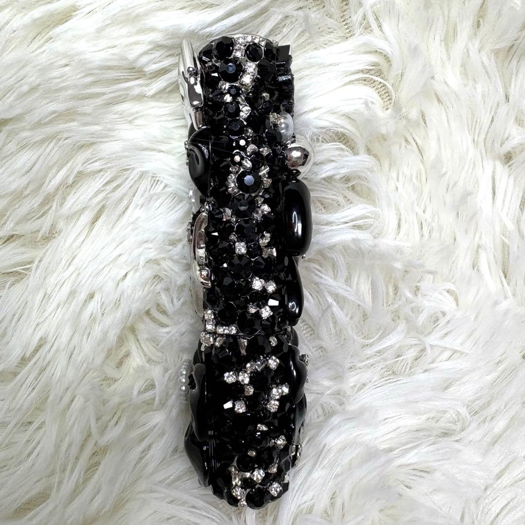 IQOS アイコス　イルマワン　イルマi ケース　デコ　ブラック×シルバー