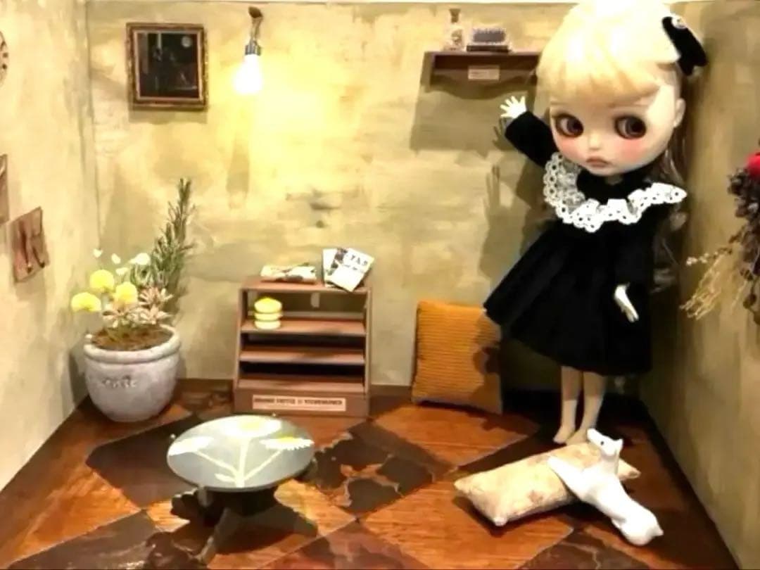 背景ボード　家具　ブライス　リカちゃん　アイシードール1/6サイズ　シルバニア