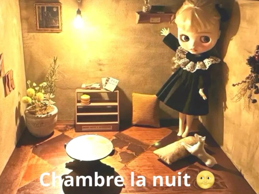 背景ボード　家具　ブライス　リカちゃん　アイシードール1/6サイズ　シルバニア