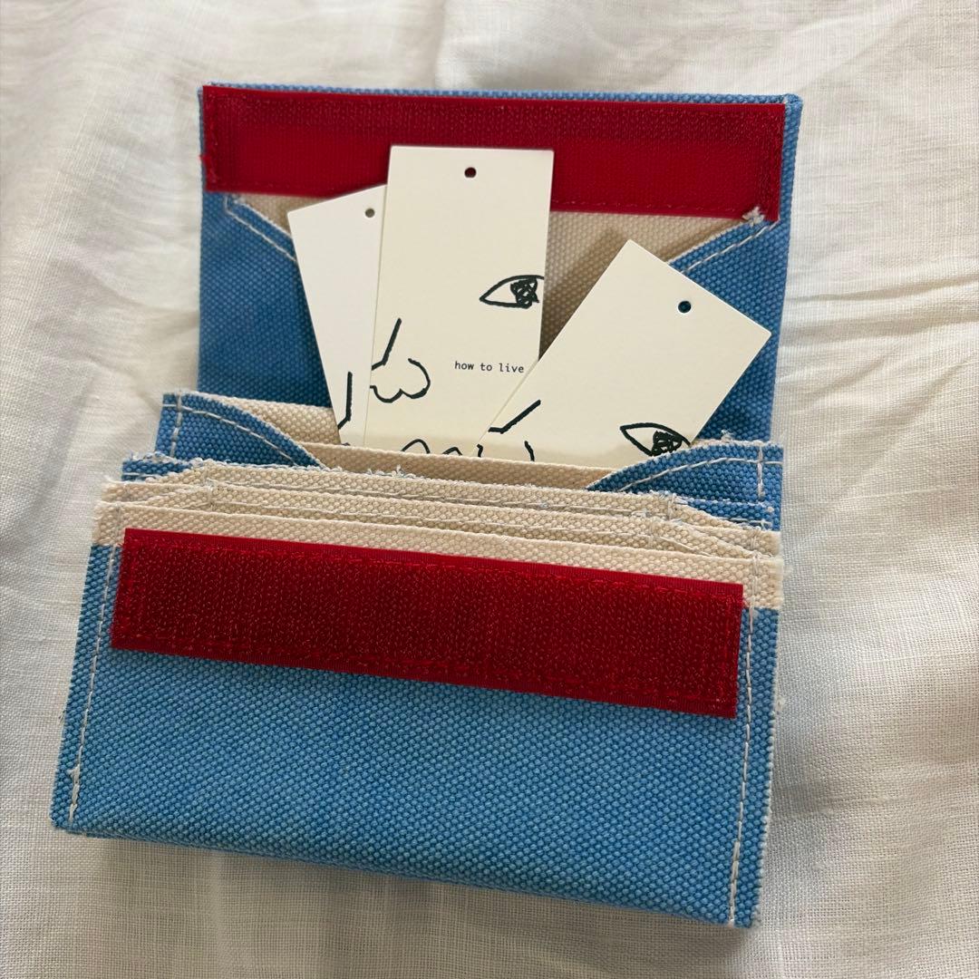 how to live WALLETキャンバス折りたたみ財布