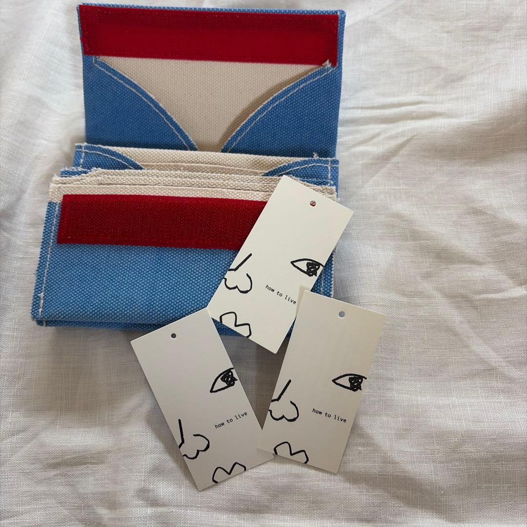 how to live WALLETキャンバス折りたたみ財布