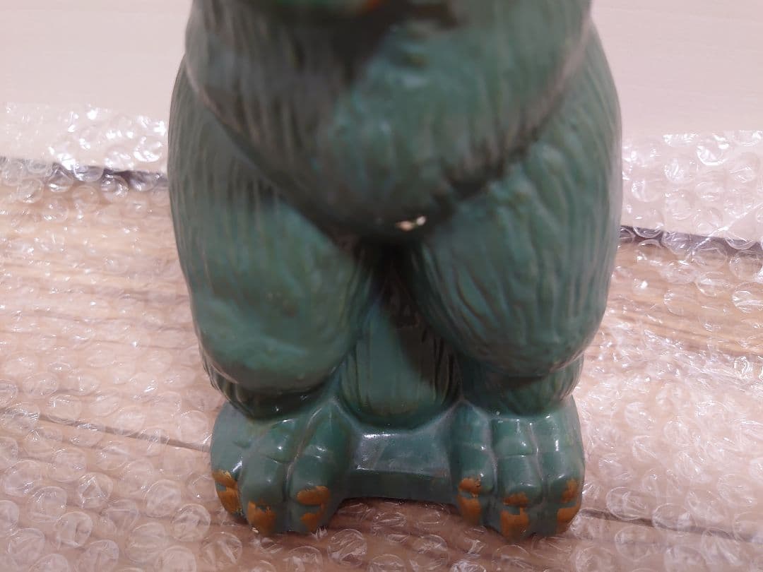 ゴジラ　マイク　 陶器貯金箱