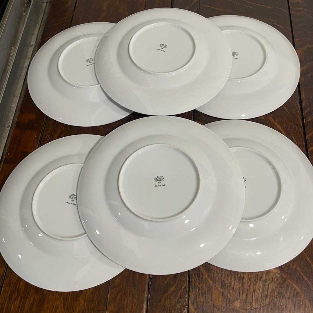 リチャードジノリ　インペロホワイト　6セット　白磁　ディナープレート 29cm