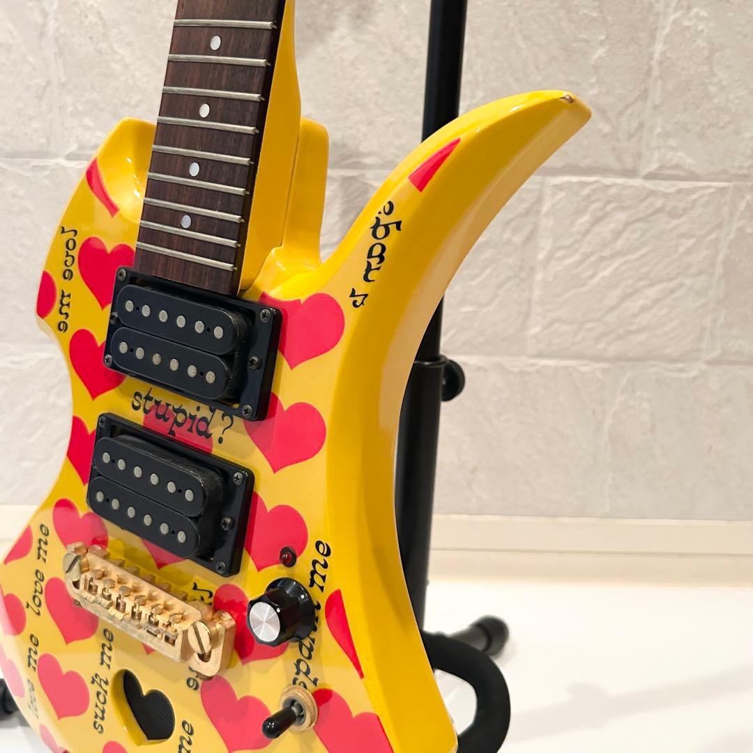 希少 BURNY YH-JR hideモデル アンプ内蔵 モッキンバード ギター