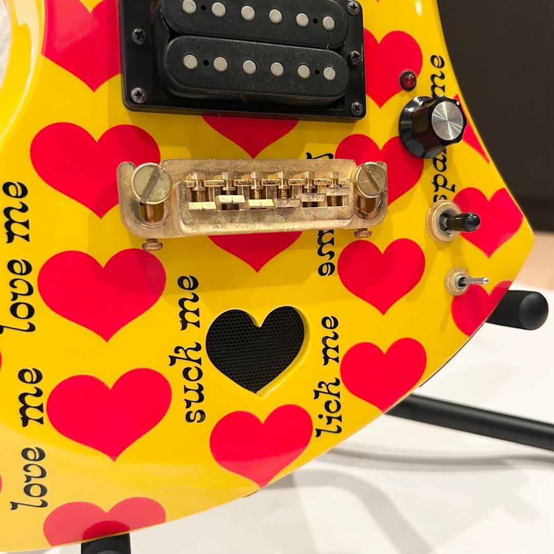 希少 BURNY YH-JR hideモデル アンプ内蔵 モッキンバード ギター