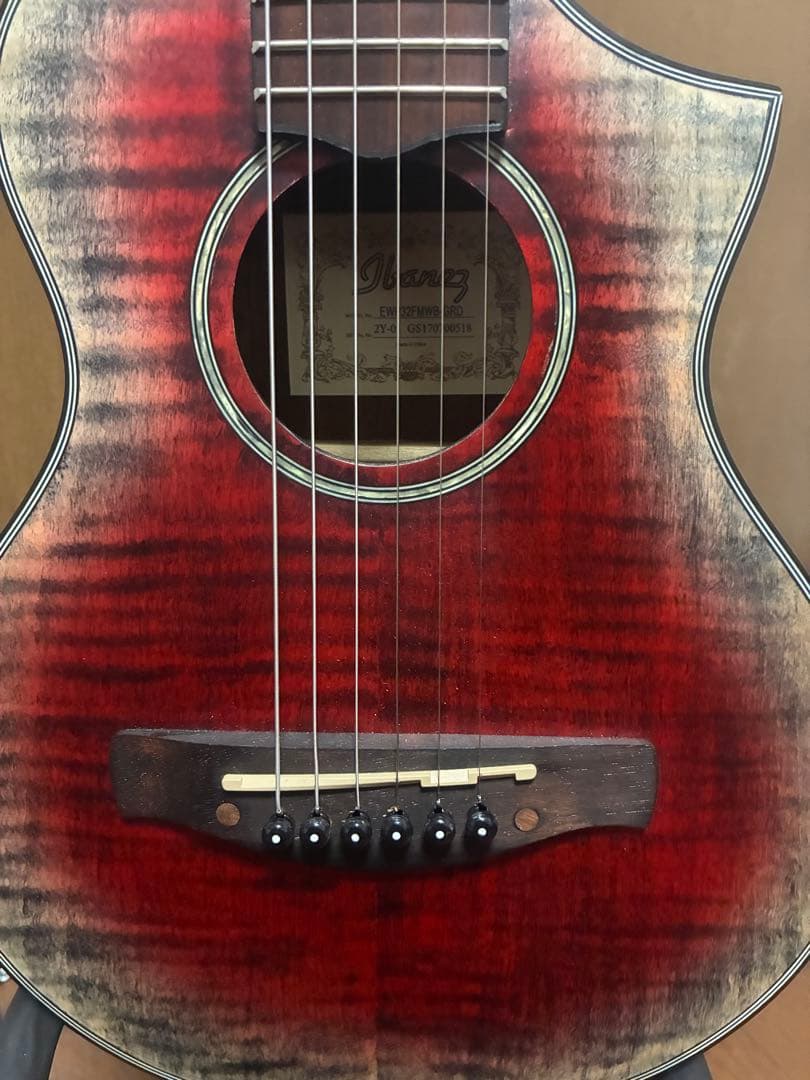 Ibanez アコースティックピッコロギター レッド