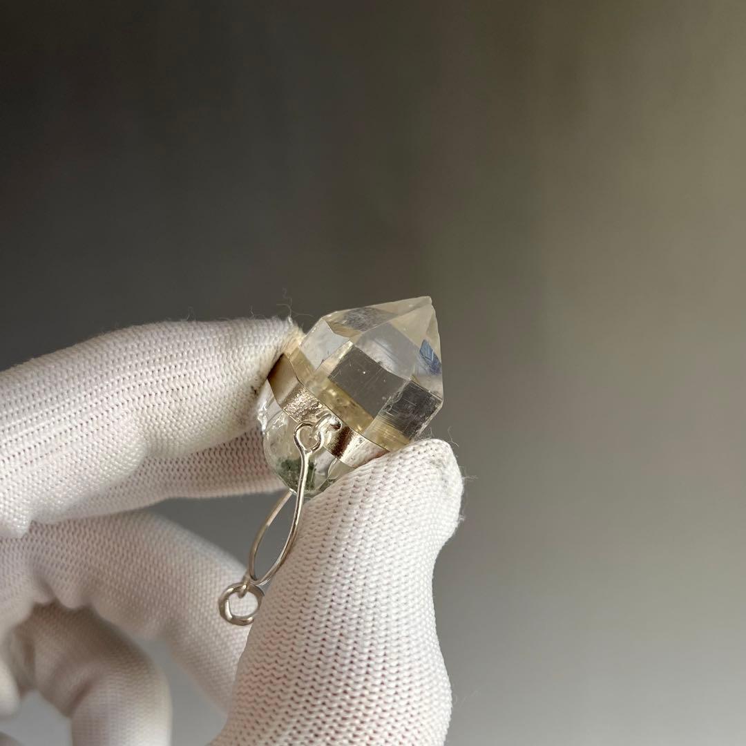 ハンドメイド　透明感とパワーあり　ヒマラヤ水晶　マニハール　ネックレス　6
