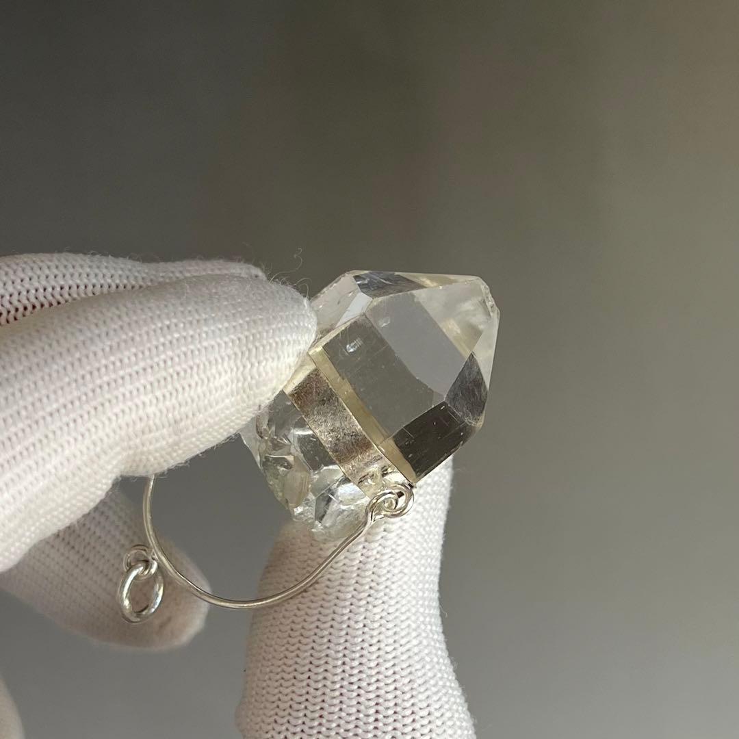 ハンドメイド　透明感とパワーあり　ヒマラヤ水晶　マニハール　ネックレス　6