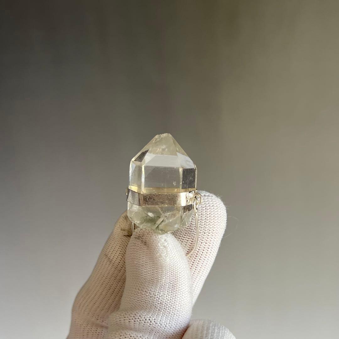 ハンドメイド　透明感とパワーあり　ヒマラヤ水晶　マニハール　ネックレス　6