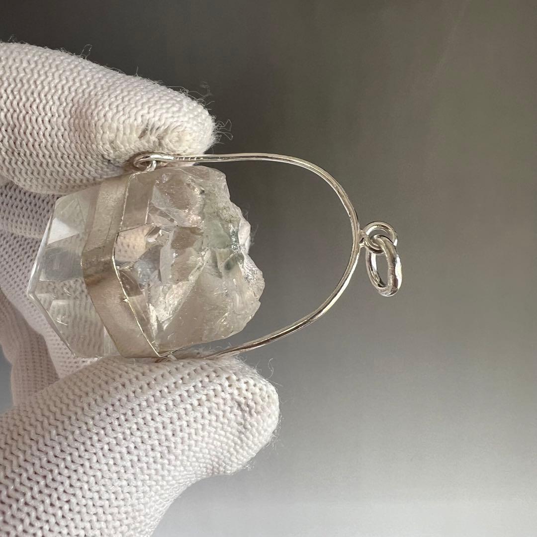 ハンドメイド　透明感とパワーあり　ヒマラヤ水晶　マニハール　ネックレス　6