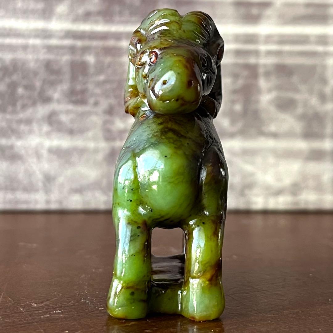 高品質 和田玉 碧玉 古翡翠 彫刻 羊 ネフライト 軟玉 アンティーク 希少品