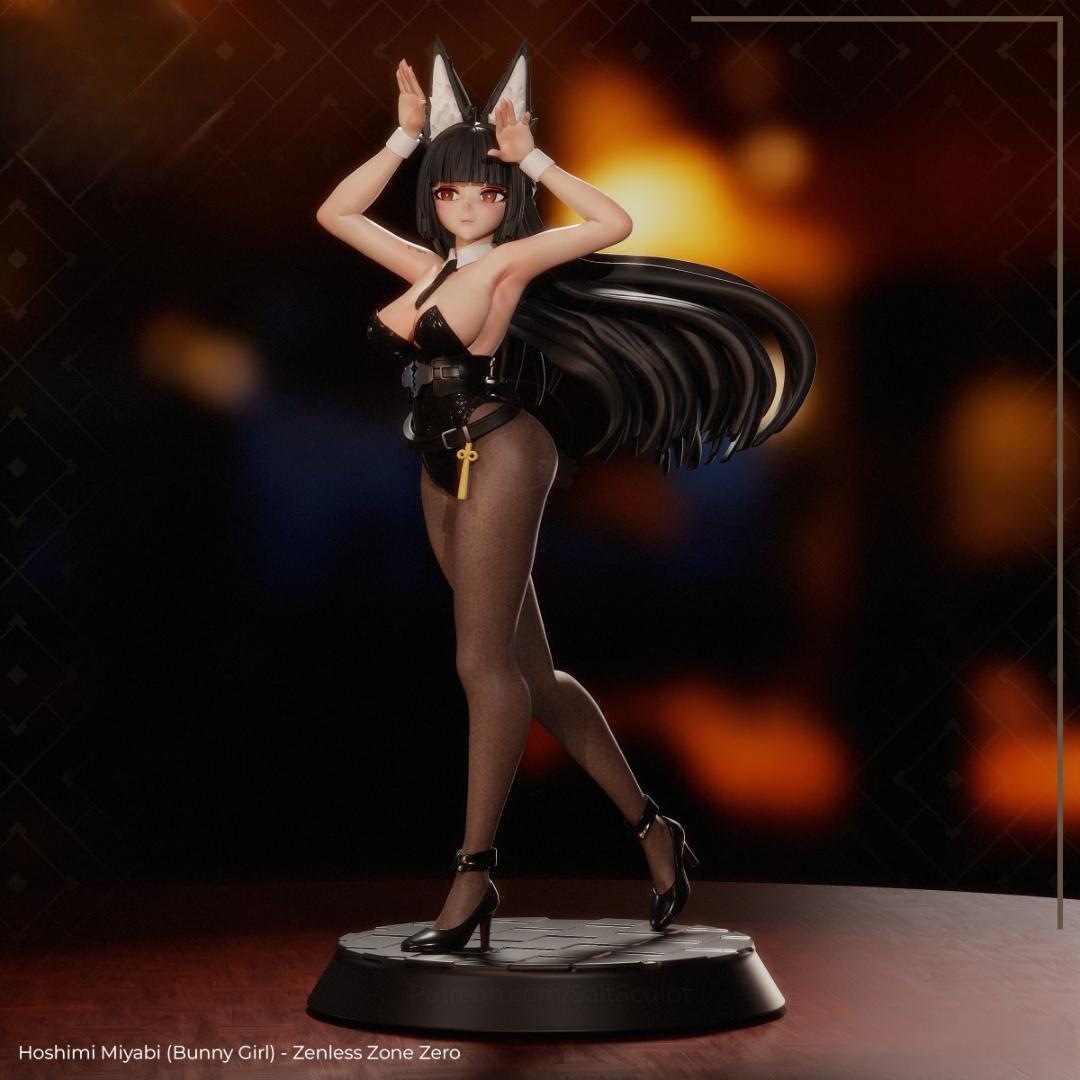 星見雅　1/7　27ｃｍ　バニー　未塗装未組立　ガレキ　ゼンレスゾーンゼロ
