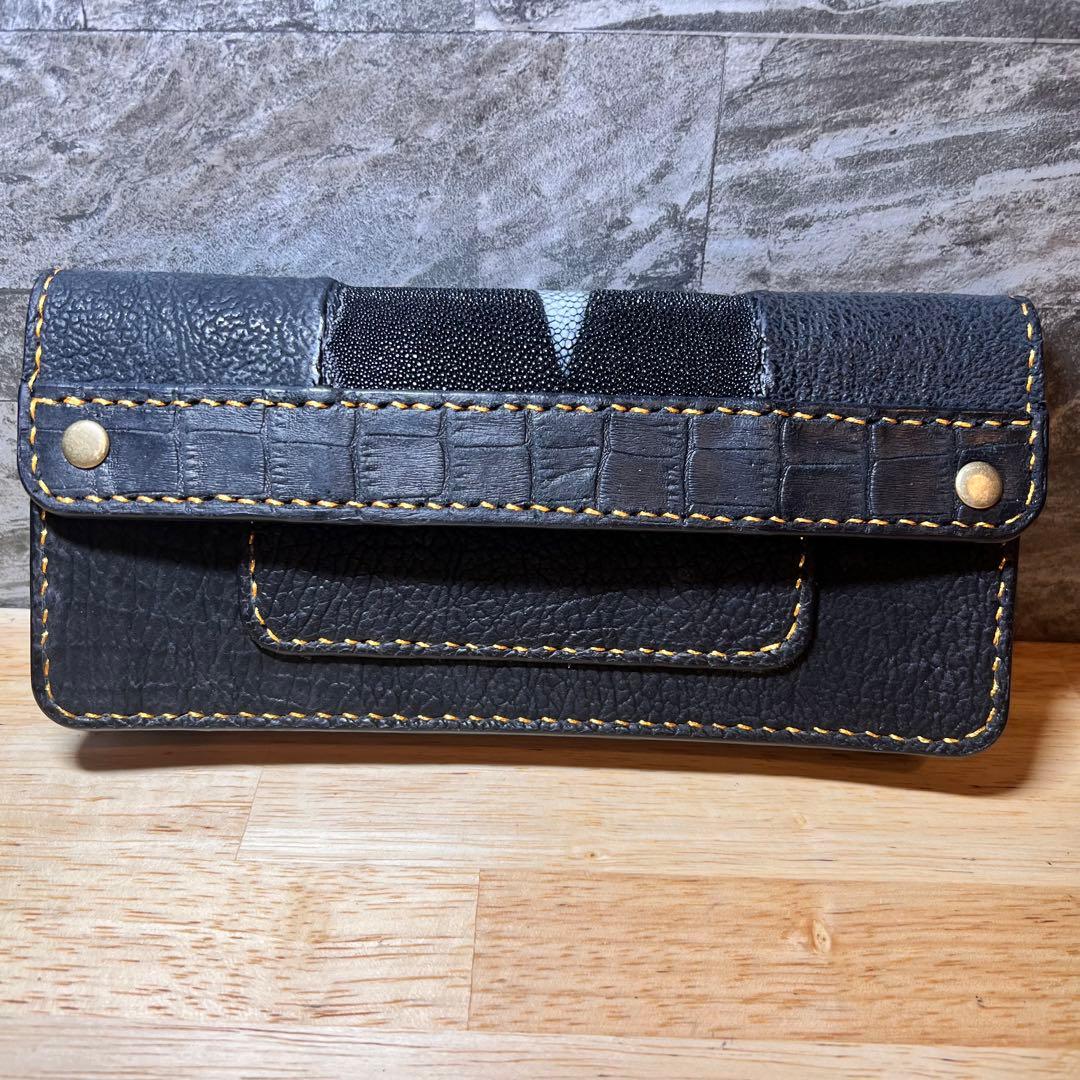 稀少 鱏•鮫 テンダーロイン インスパイア ロング トラッカーウォレット