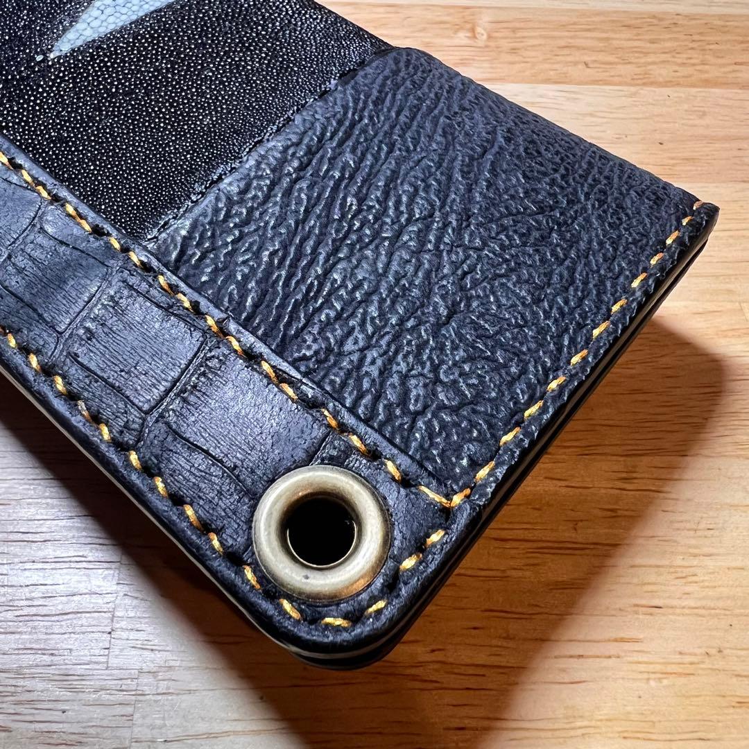 稀少 鱏•鮫 テンダーロイン インスパイア ロング トラッカーウォレット