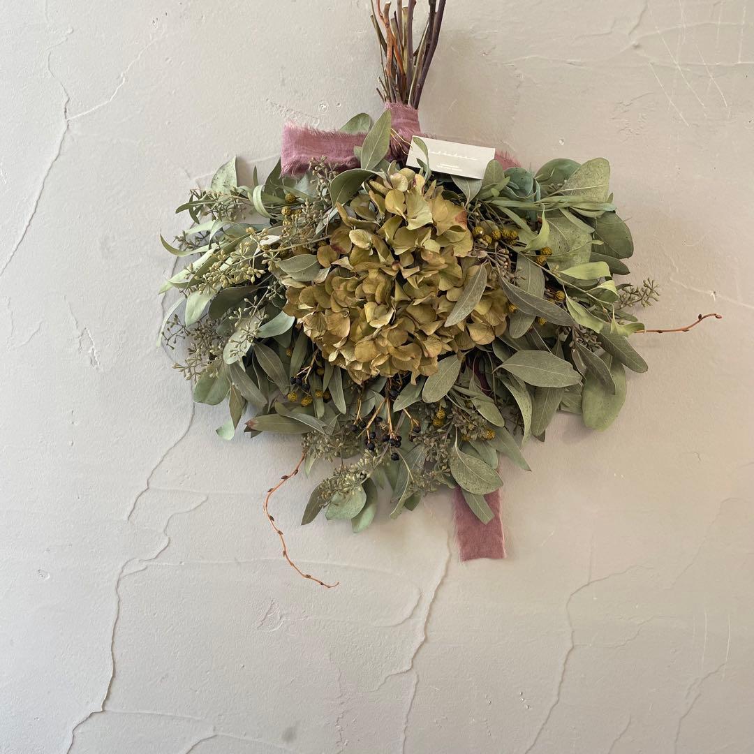 2.アキイロ紫陽花スワッグ