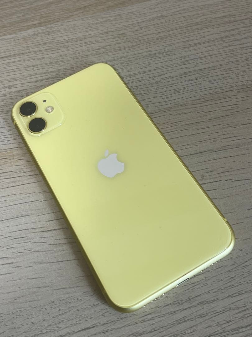 ジャンク品 iPhone 11 128GB イエロー バッテリー100%
