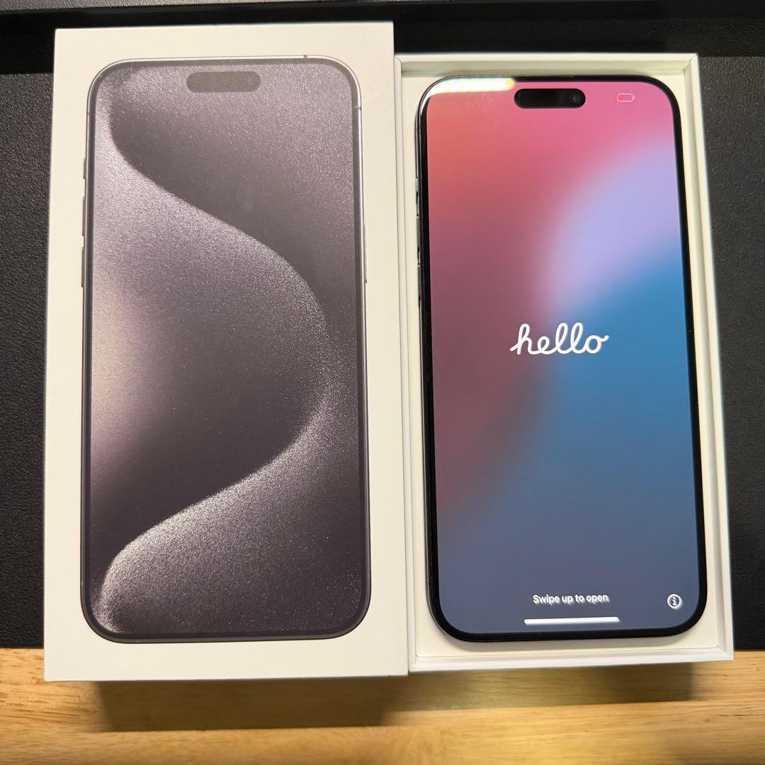 海外版 Apple iPhone 15 Pro Max スペースブラック 本体