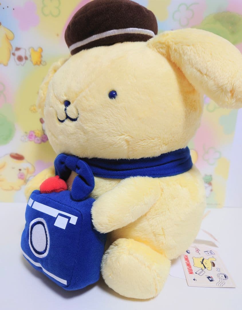 ポムポムプリン　おでかけ　ボンボヤージュ　ぬいぐるみ