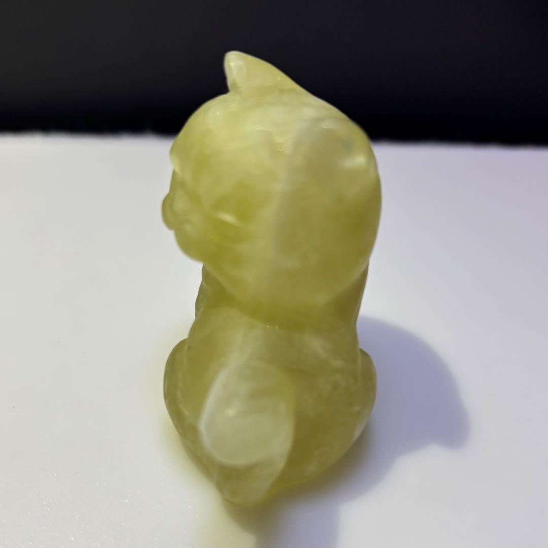 【天然石】　シトリン　猫　肉球　カービング　12点セット　パワーストーン　置物
