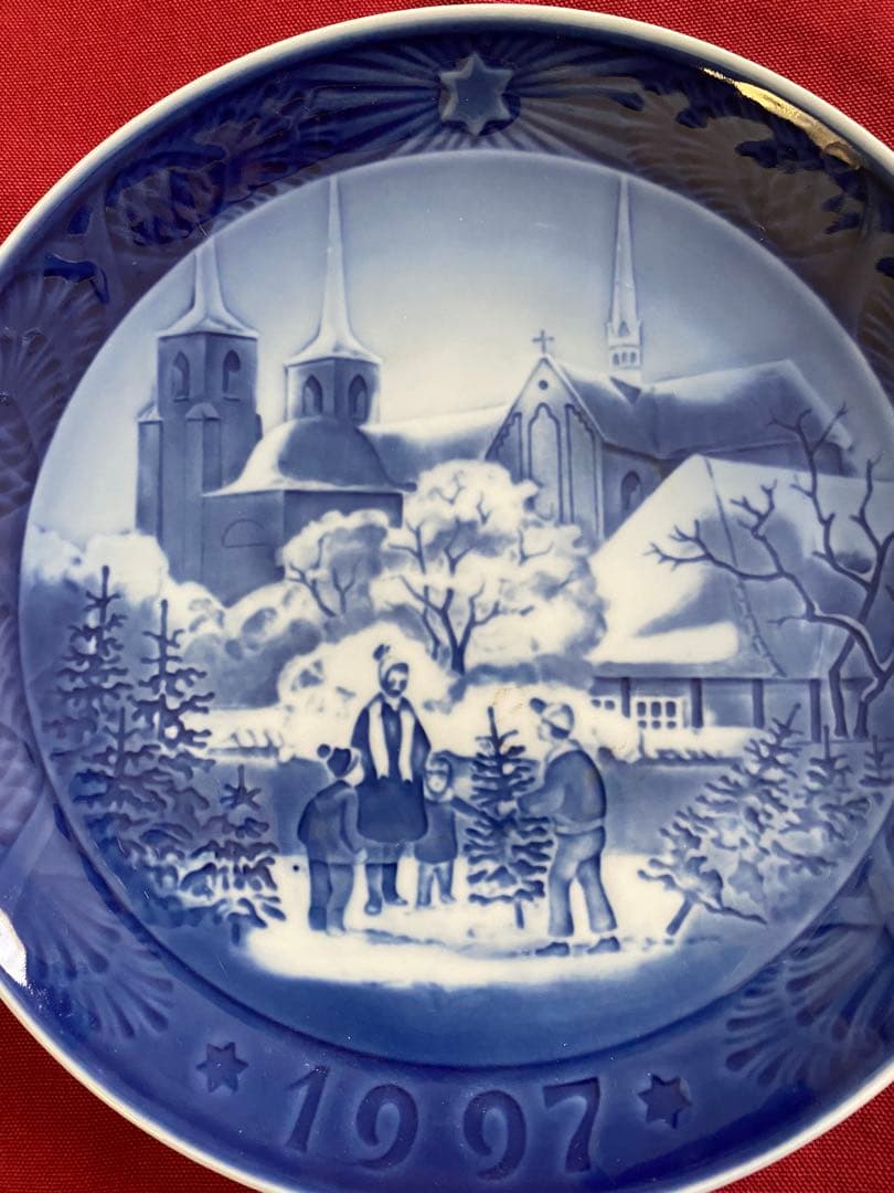 コペンハーゲン1997年 陶器皿 冬の風景