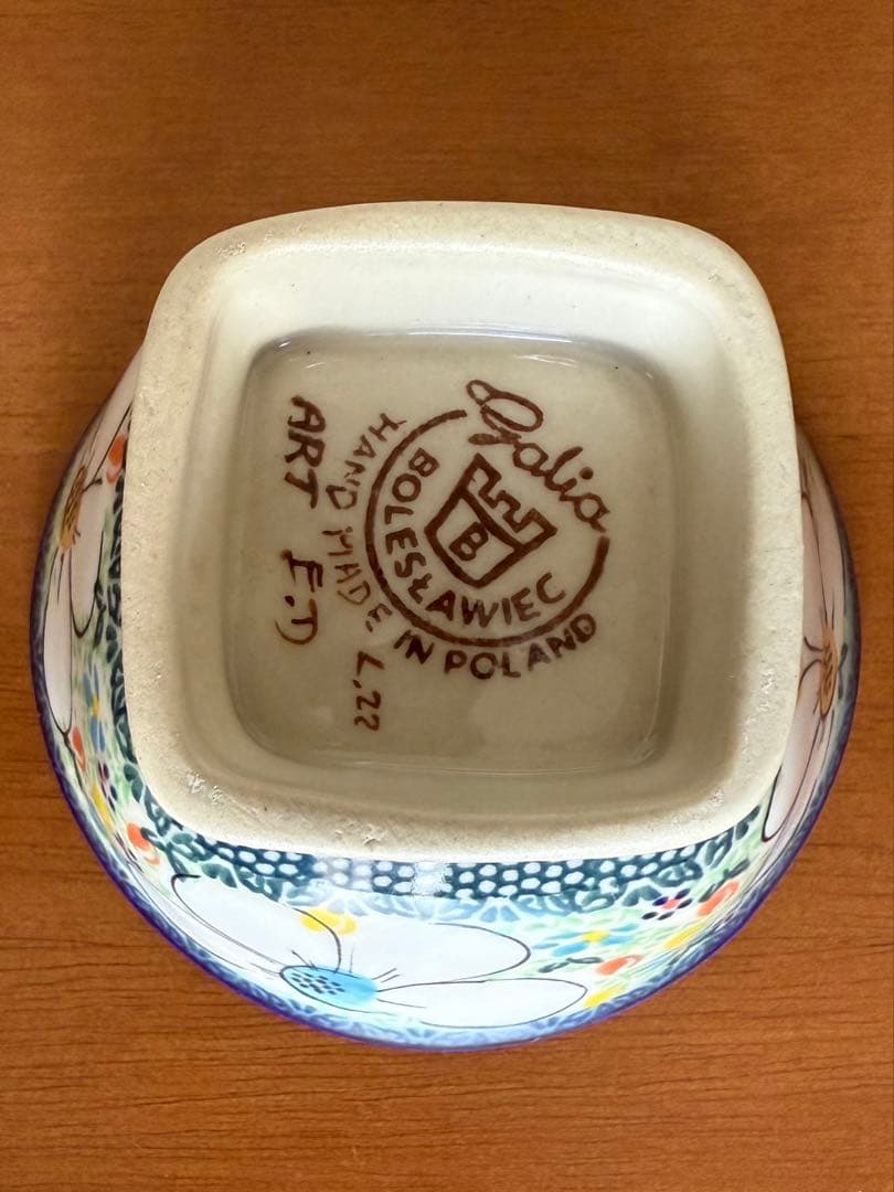【新品未使用】ポーランド陶器GALIA社　ART白いお花の食器セット5点