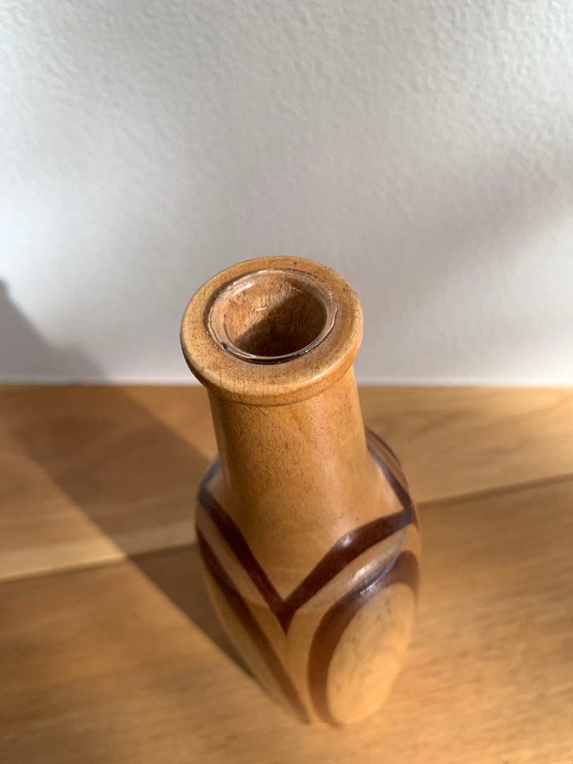 ドイツ　木製の花瓶(一輪挿し) ① ヴィンテージ