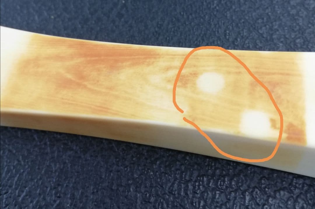 三味線短棹　2本天然撥付