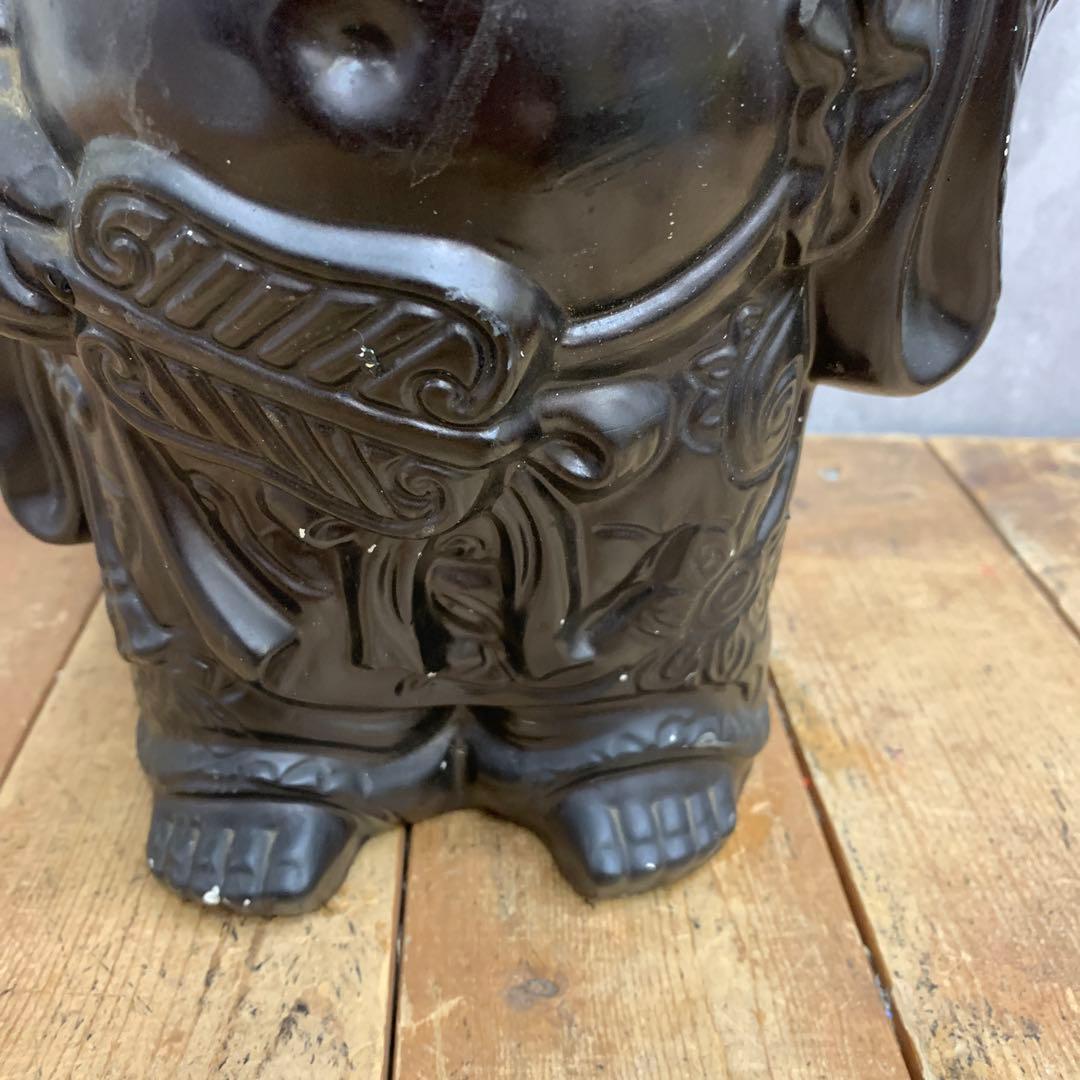 E-4 【ヴィンテージ】布袋尊 置物 縁起物 七福神 時代物 オブジェ インテリ