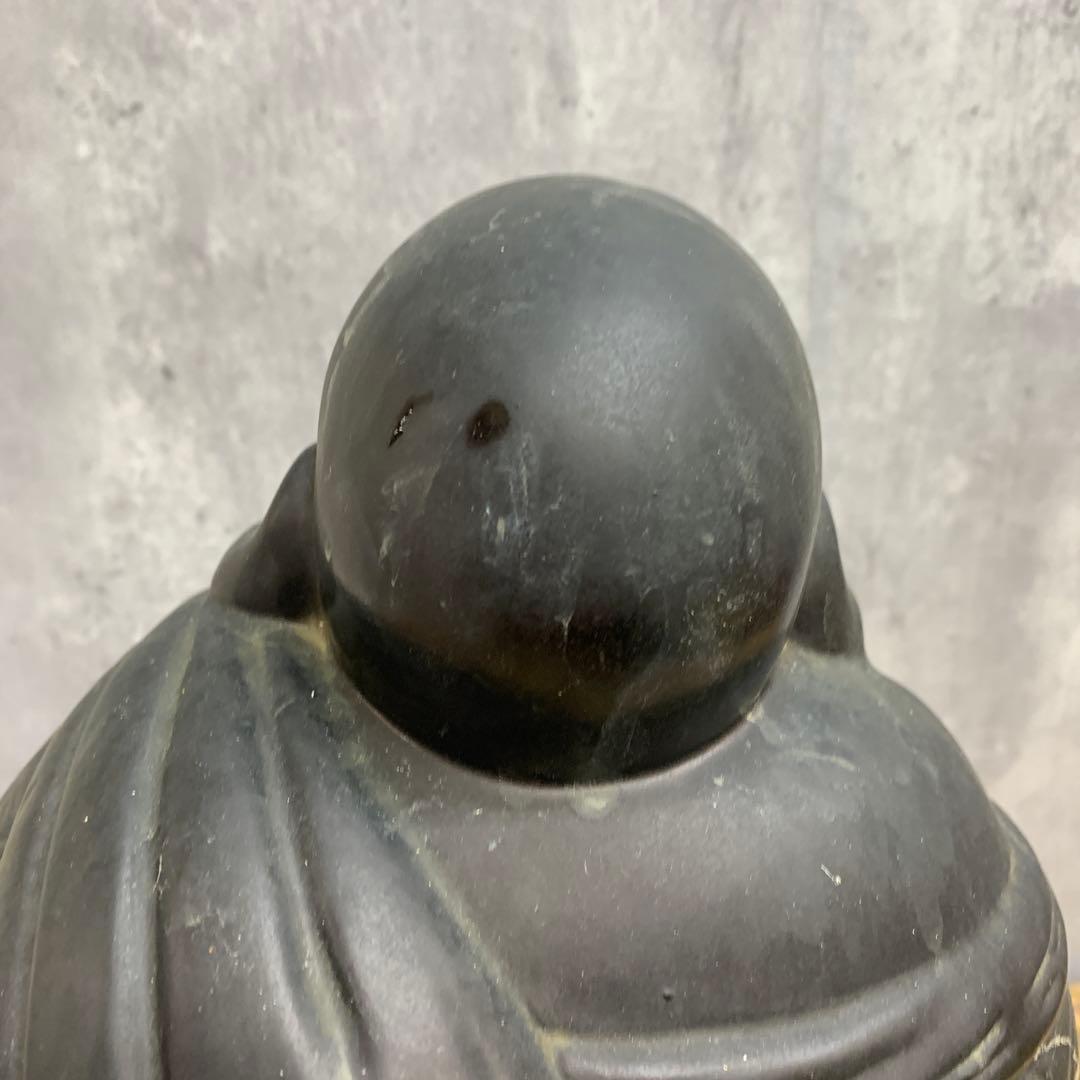 E-4 【ヴィンテージ】布袋尊 置物 縁起物 七福神 時代物 オブジェ インテリ