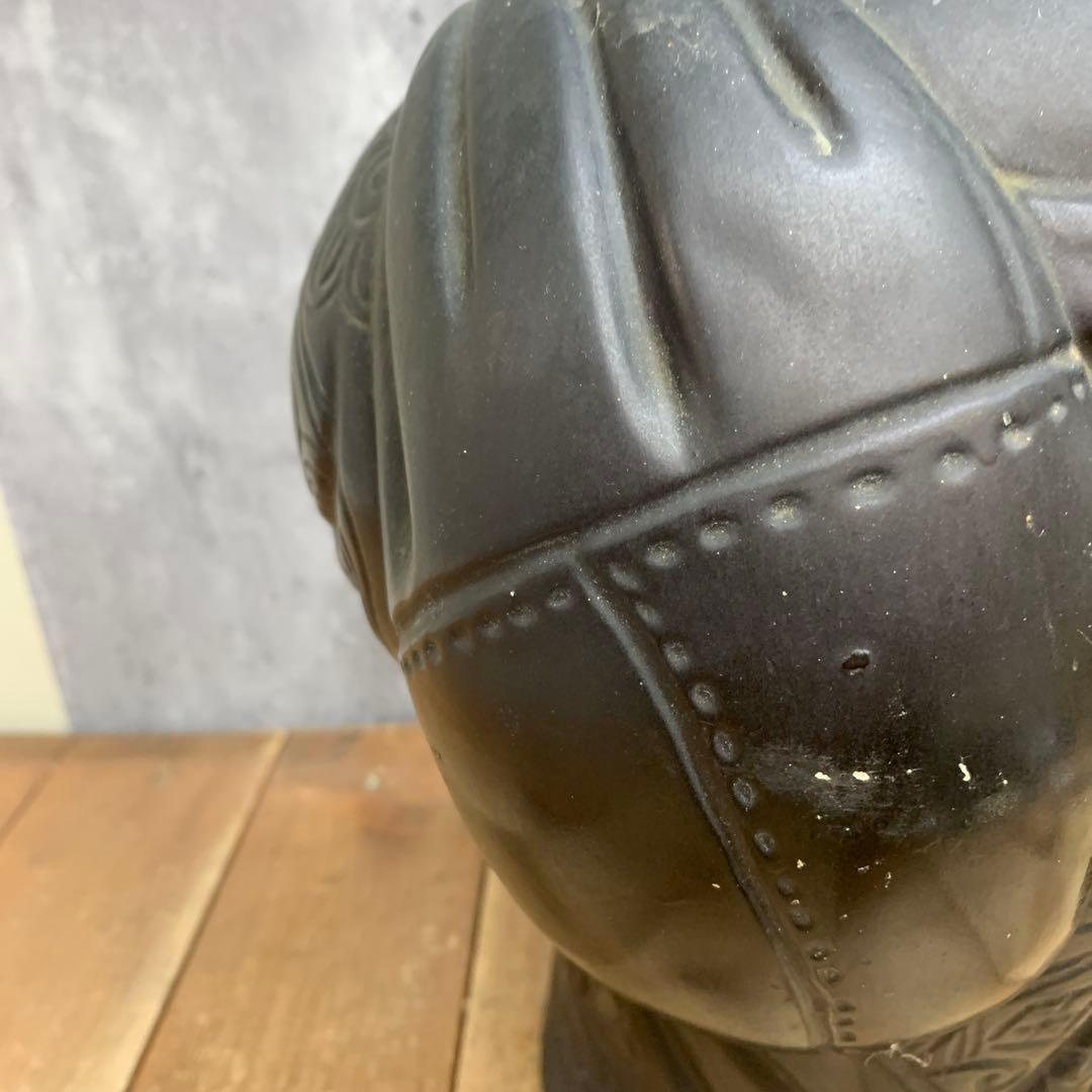 E-4 【ヴィンテージ】布袋尊 置物 縁起物 七福神 時代物 オブジェ インテリ